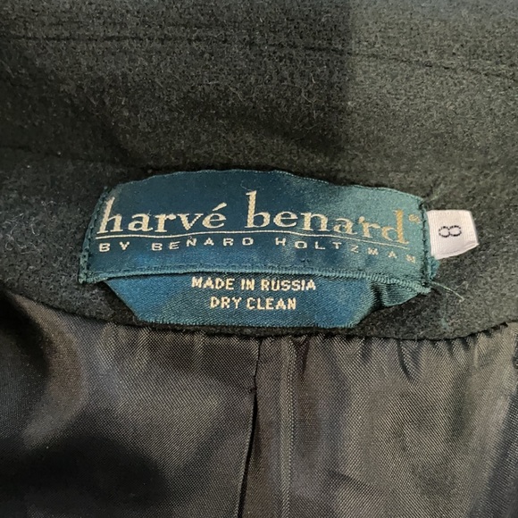 Harve Bernard Green Wool Pea Coat size 8! - Picture 3 of 3